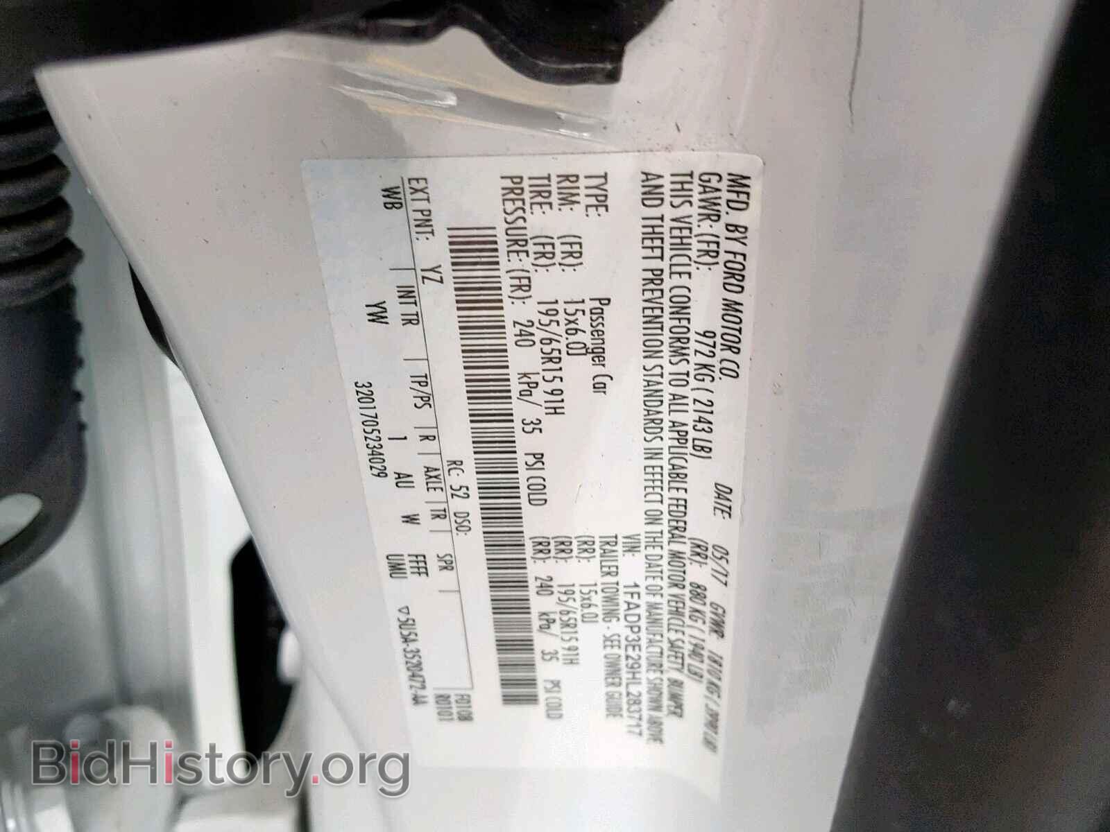 2017 FORD FOCUS - VIN: 1FADP3E29HL283717 - Photo 10