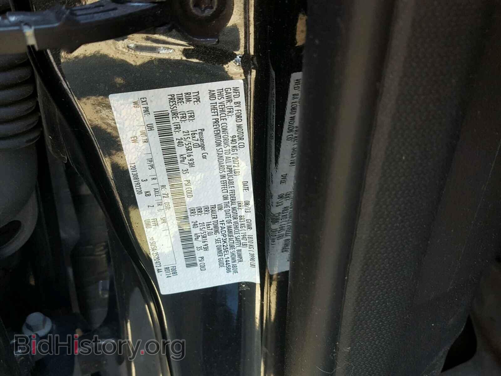 2014 FORD FOCUS - VIN: 1FADP3K25EL144586 - Фото 10