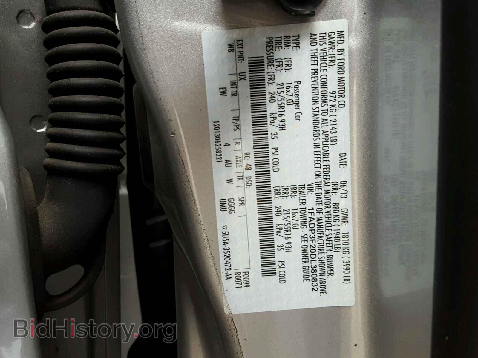 2013 FORD FOCUS - VIN: 1FADP3F20DL380832 - Photo 10