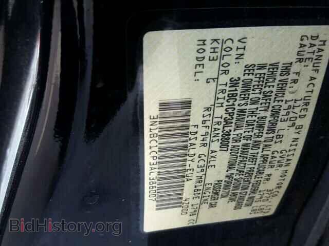 2010 NISSAN VERSA - VIN: 3N1BC1CP3AL388007 - Фото 9