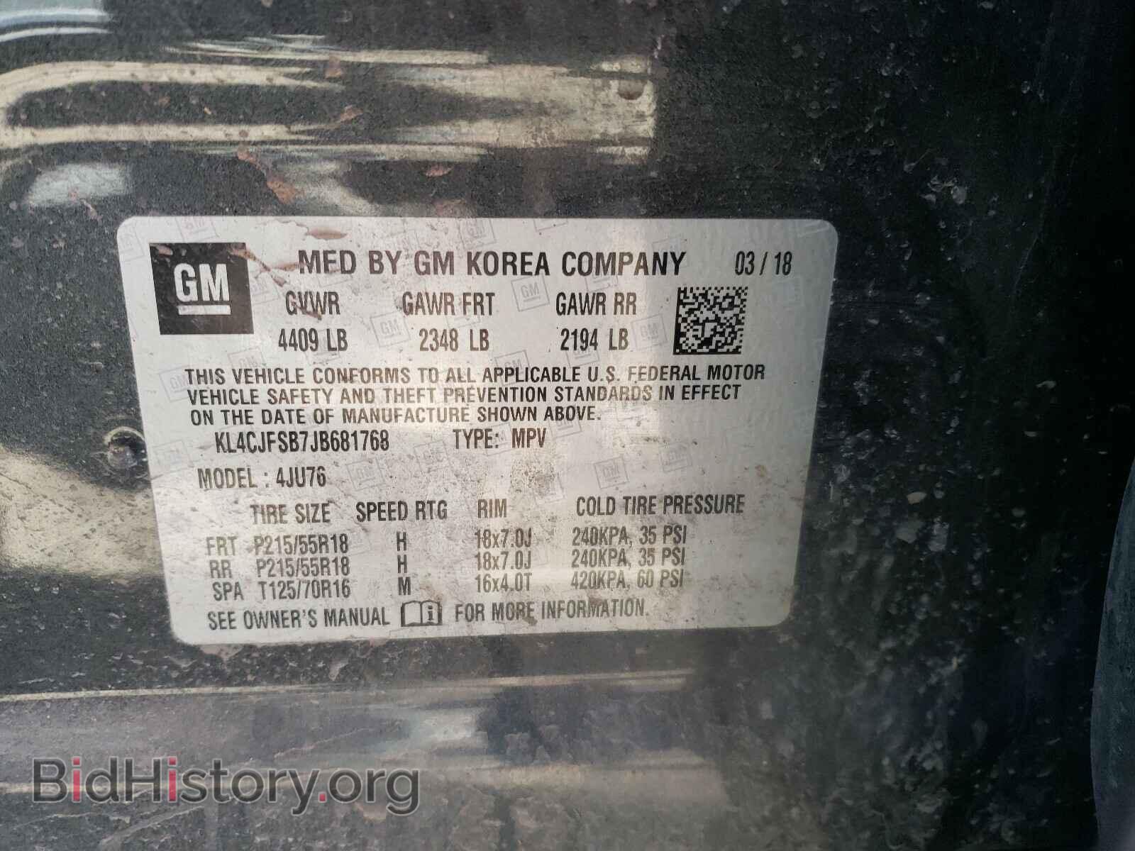 2018 BUICK ENCORE - VIN: KL4CJFSB7JB681768 - Photo 10