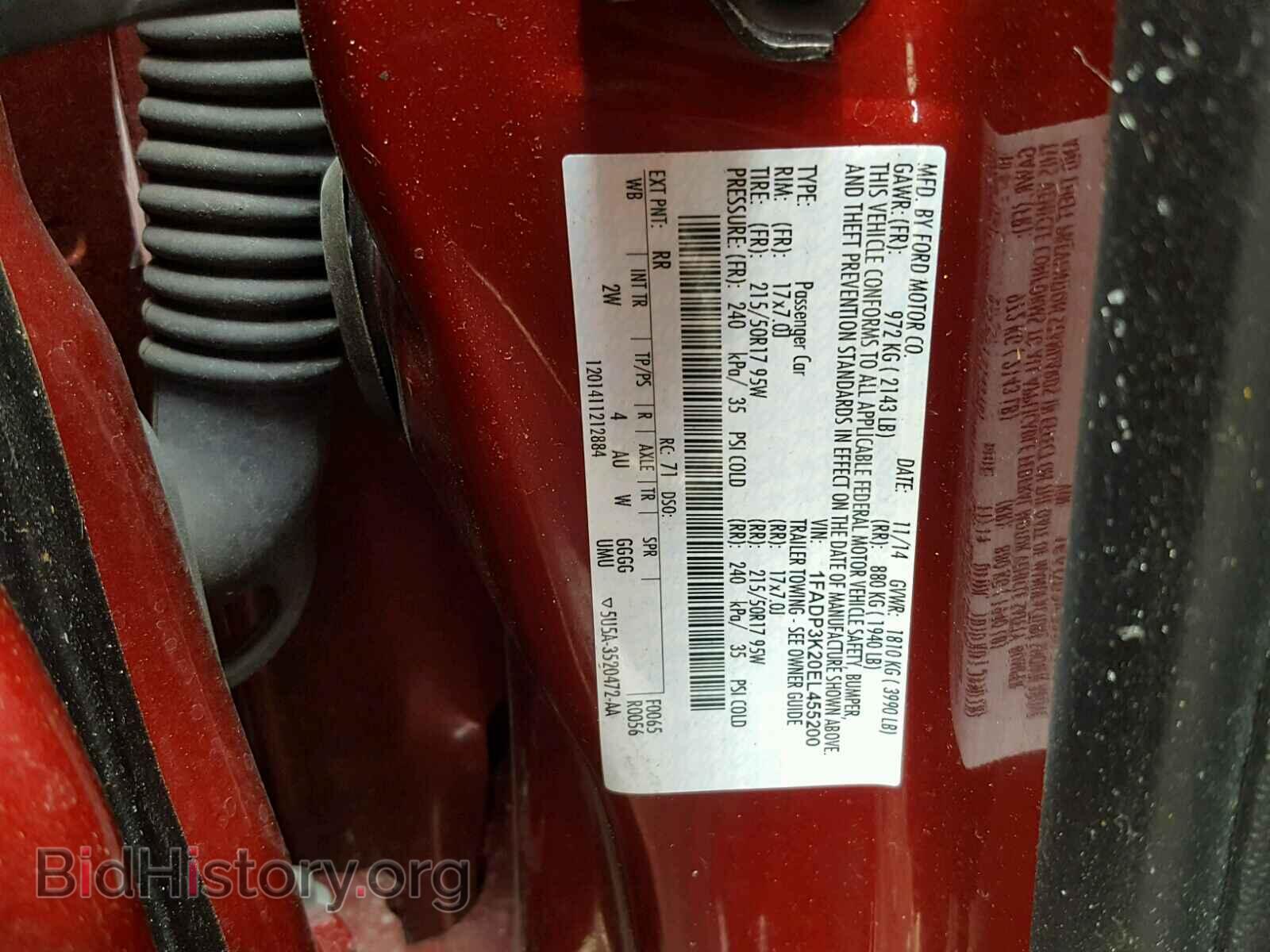 2014 FORD FOCUS - VIN: 1FADP3K20EL455200 - Photo 10