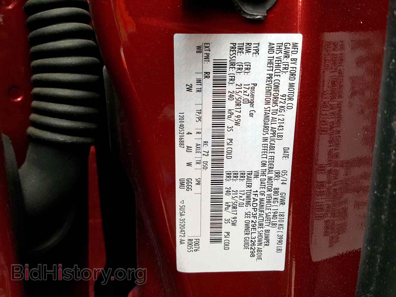 2014 FORD FOCUS - VIN: 1FADP3F29EL326298 - Photo 10