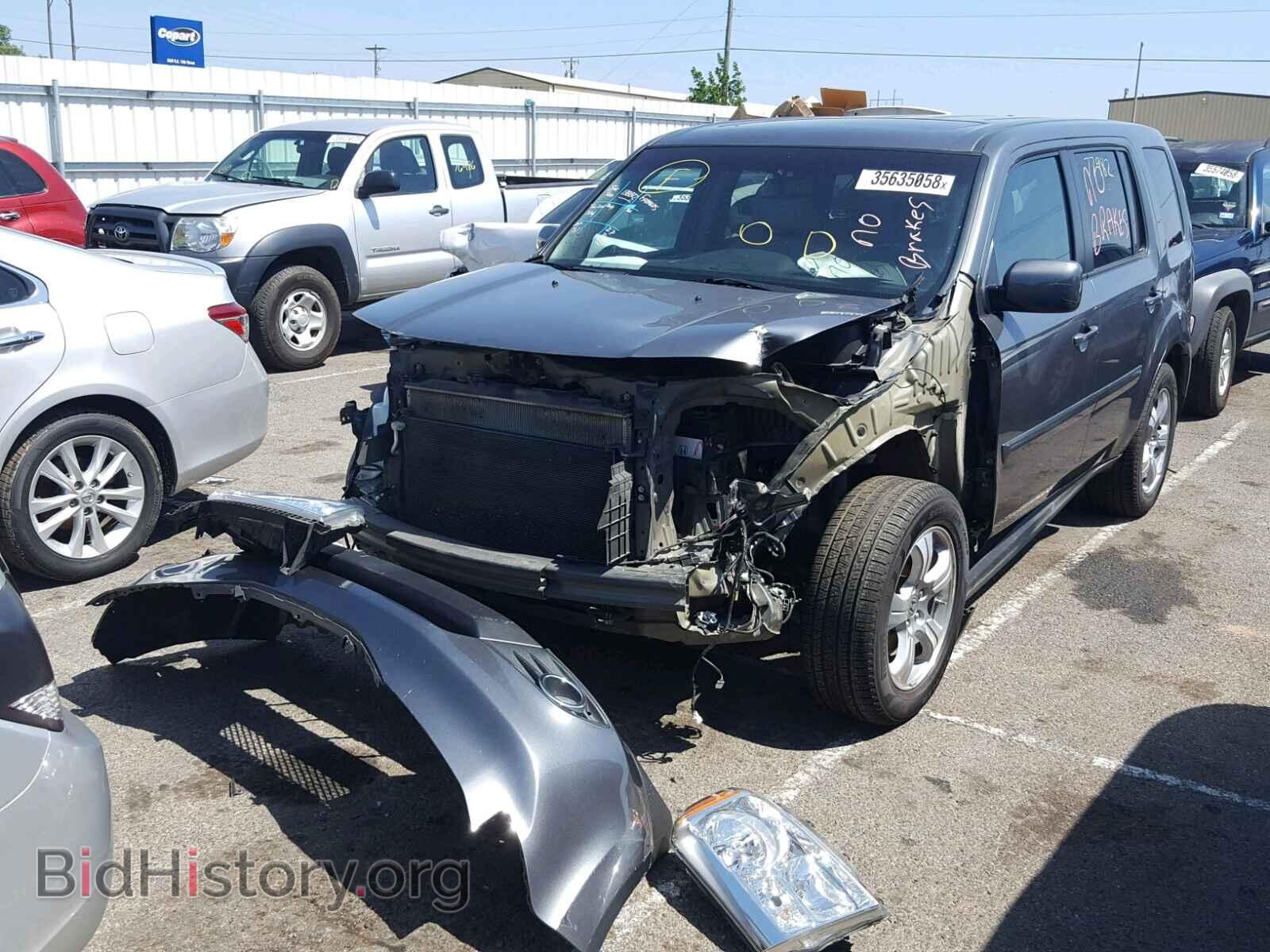 2013 HONDA PILOT - VIN: 5FNYF3H72DB039877 - Фото 2