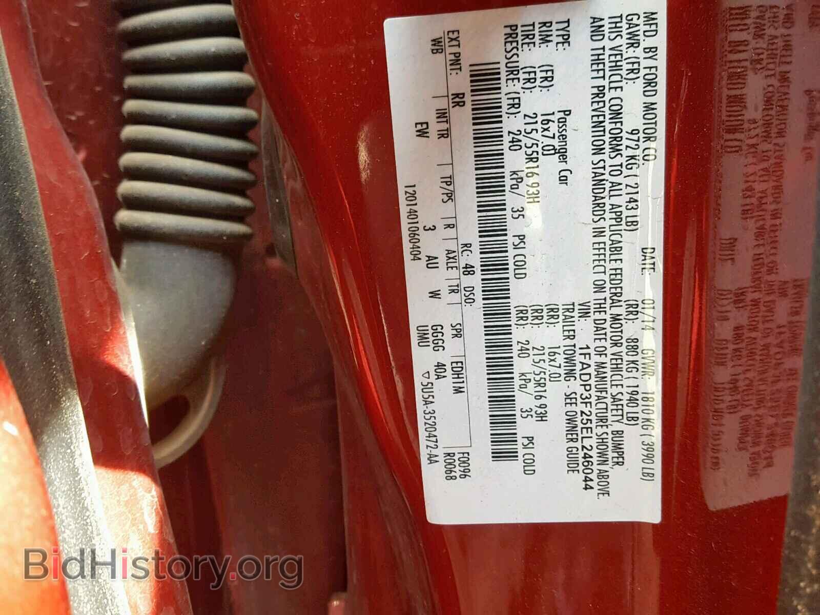 2014 FORD FOCUS SE - VIN: 1FADP3F25EL246044 - Фото 10