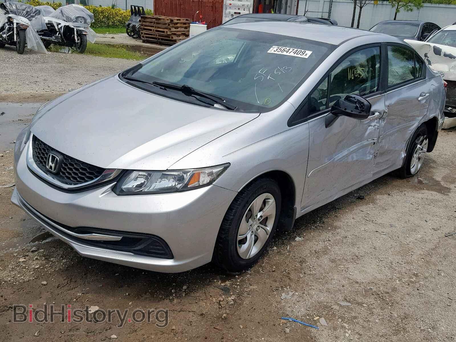 2013 HONDA CIVIC LX - VIN: 19XFB2F5XDE027237 - Фото 2