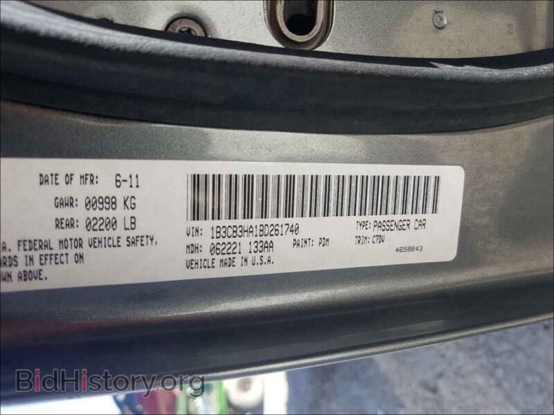 2011 Dodge CALIBER (VIN 1B3CB3HA1BD261740) — фото 10 из 10
