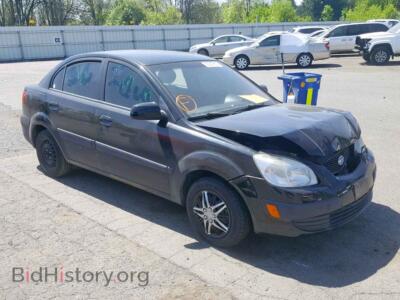 2008 Kia RIO BASE, черный — VIN KNADE123086412330, Copart