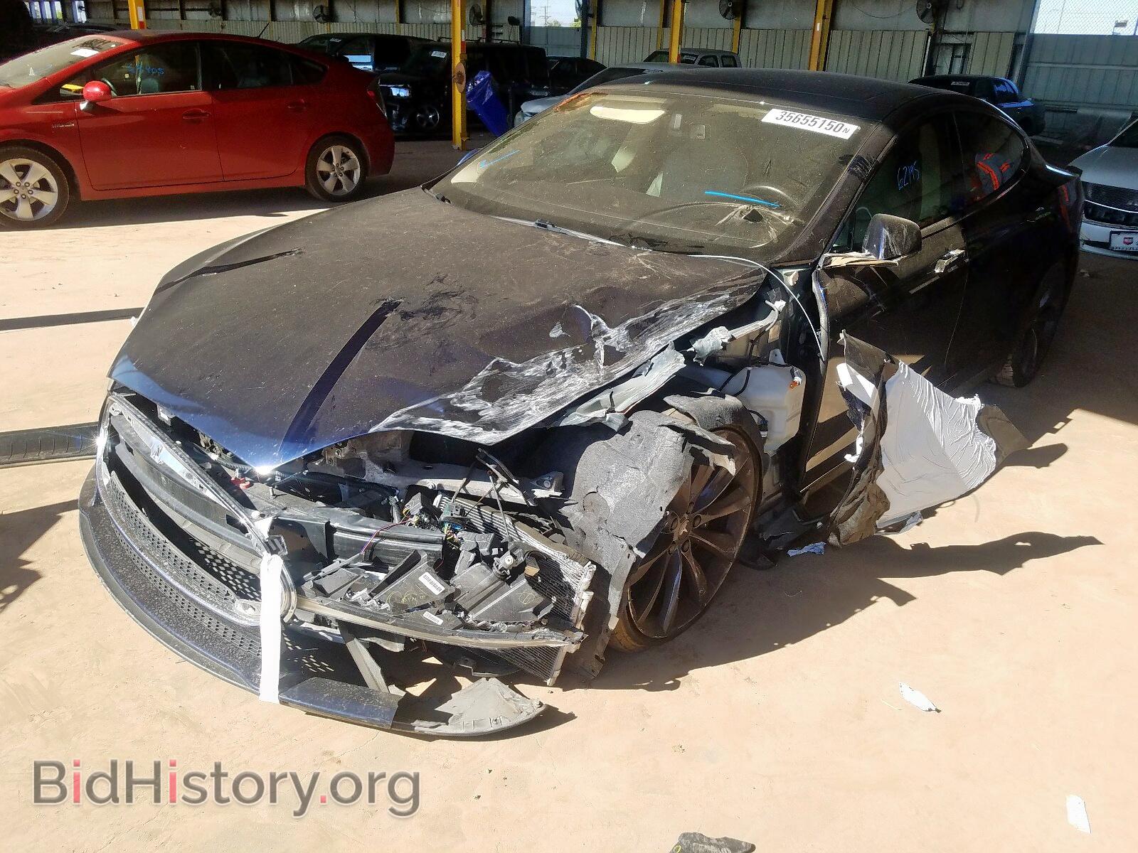 2013 TESLA MODEL S - VIN: 5YJSA1CPXDFP07652 - Photo 2