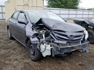 2011 Toyota COROLLA BA, charcoal — VIN 2T1BU4EE2BC556070, Copart
