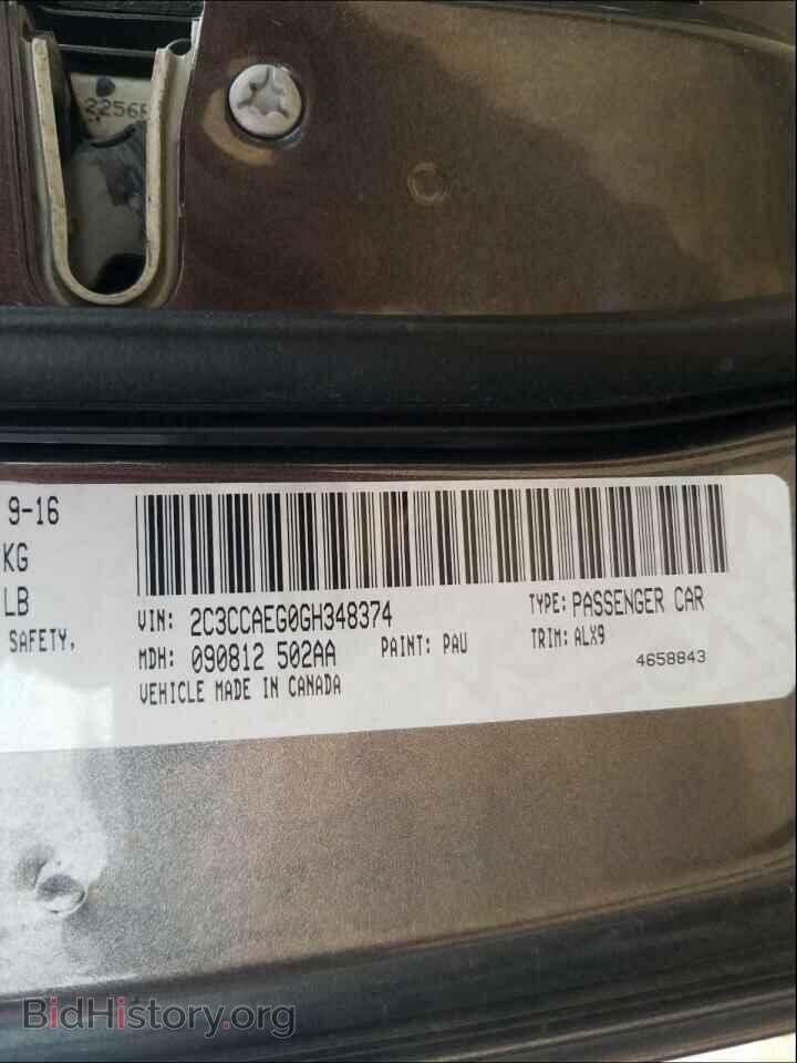 2016 CHRYSLER 300 - VIN: 2C3CCAEG0GH348374 - Фото 10