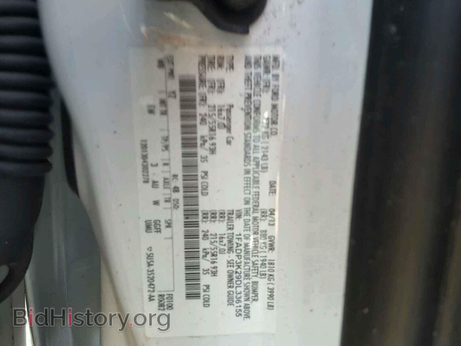 2013 FORD FOCUS - VIN: 1FADP3K29DL336155 - Фото 10