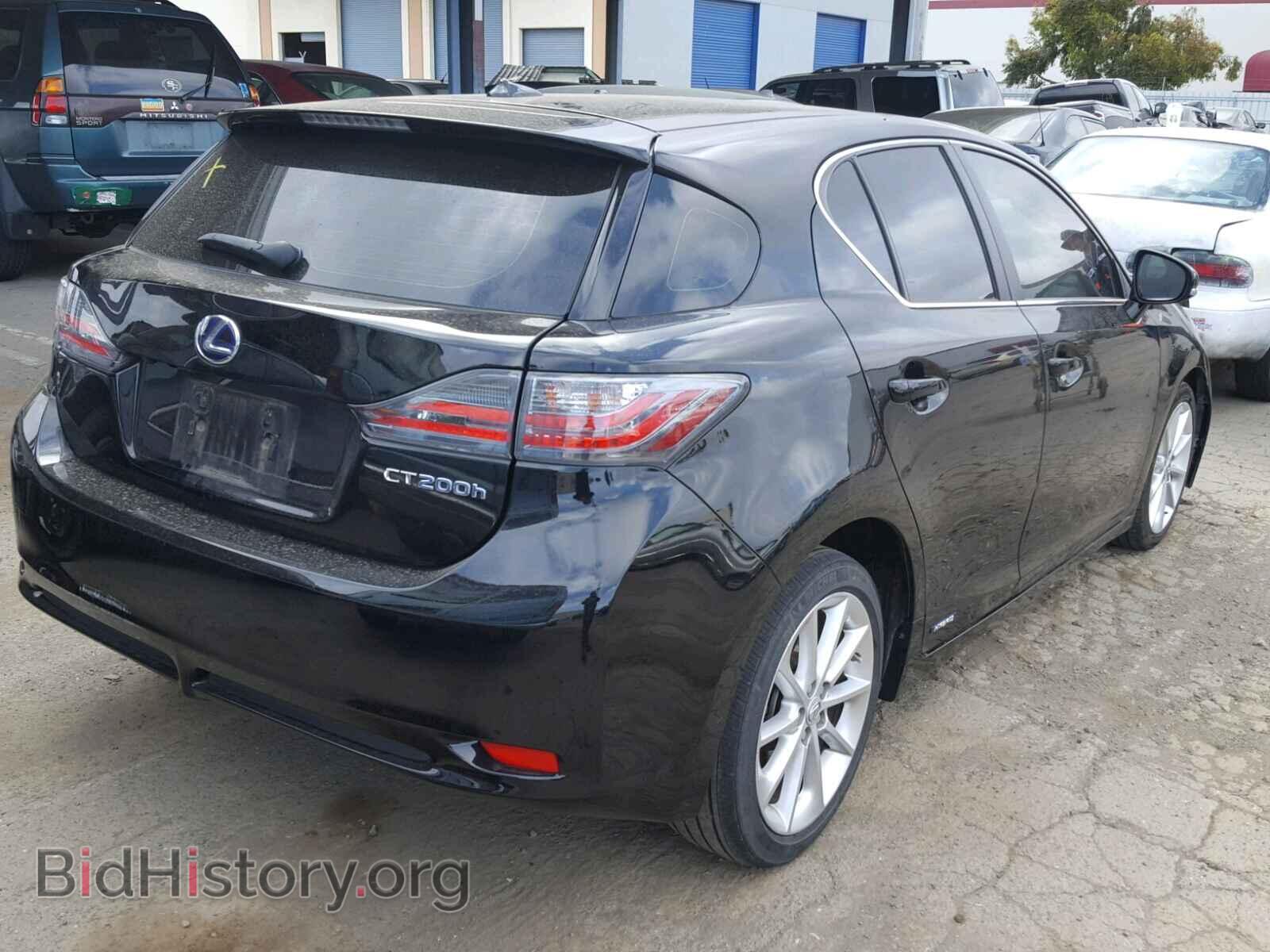2012 LEXUS CT 200 - VIN: JTHKD5BH7C2122584 - Фото 4