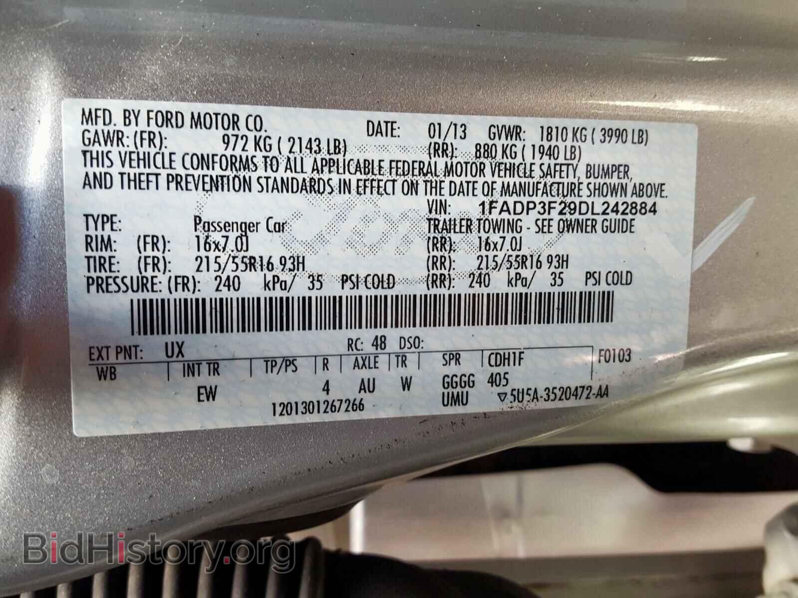 2013 FORD FOCUS - VIN: 1FADP3F29DL242884 - Photo 10