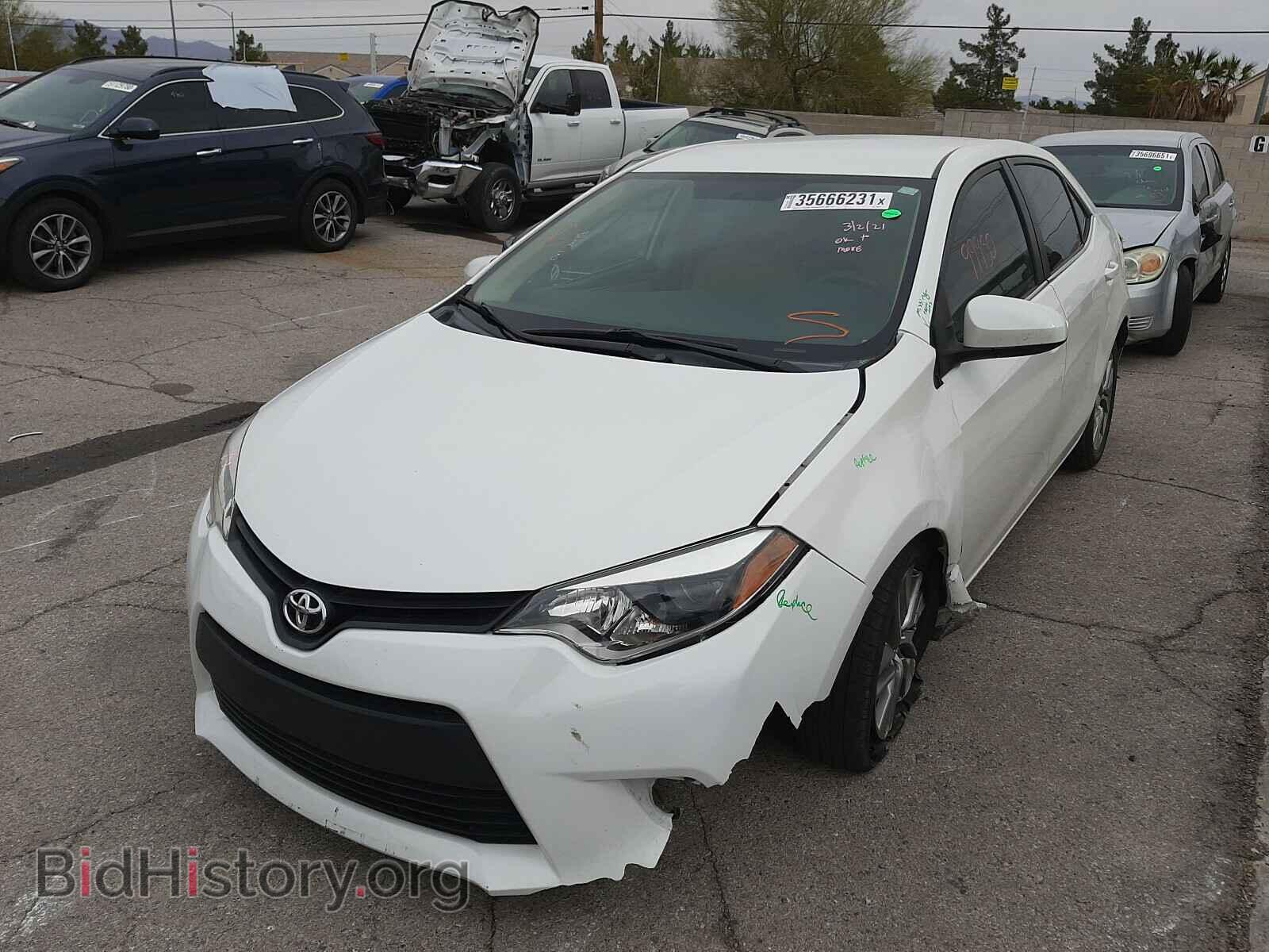 2014 TOYOTA COROLLA - VIN: 5YFBPRHE6EP022171 - Фото 2