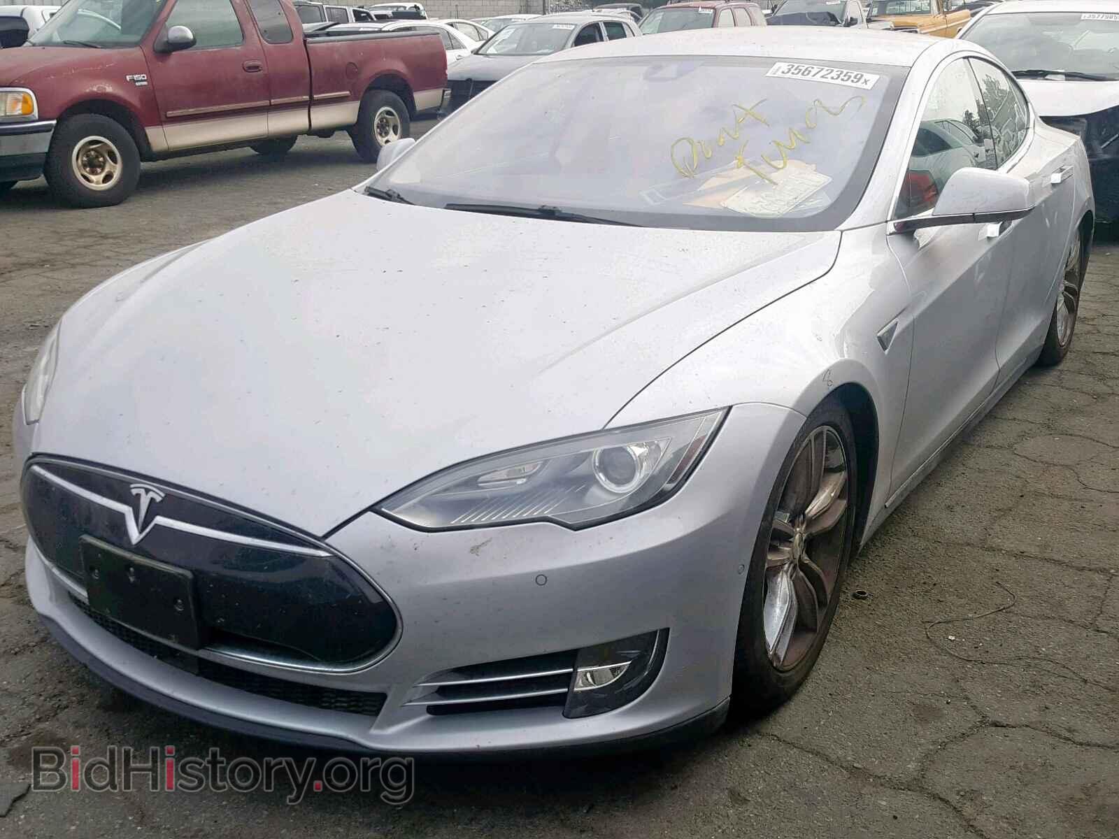 2014 TESLA MODEL S - VIN: 5YJSA1H10EFP58180 - Фото 2