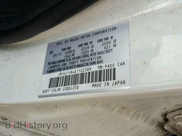 2014 MAZDA 6 - VIN: JM1GJ1V64E1122389 - Фото 10