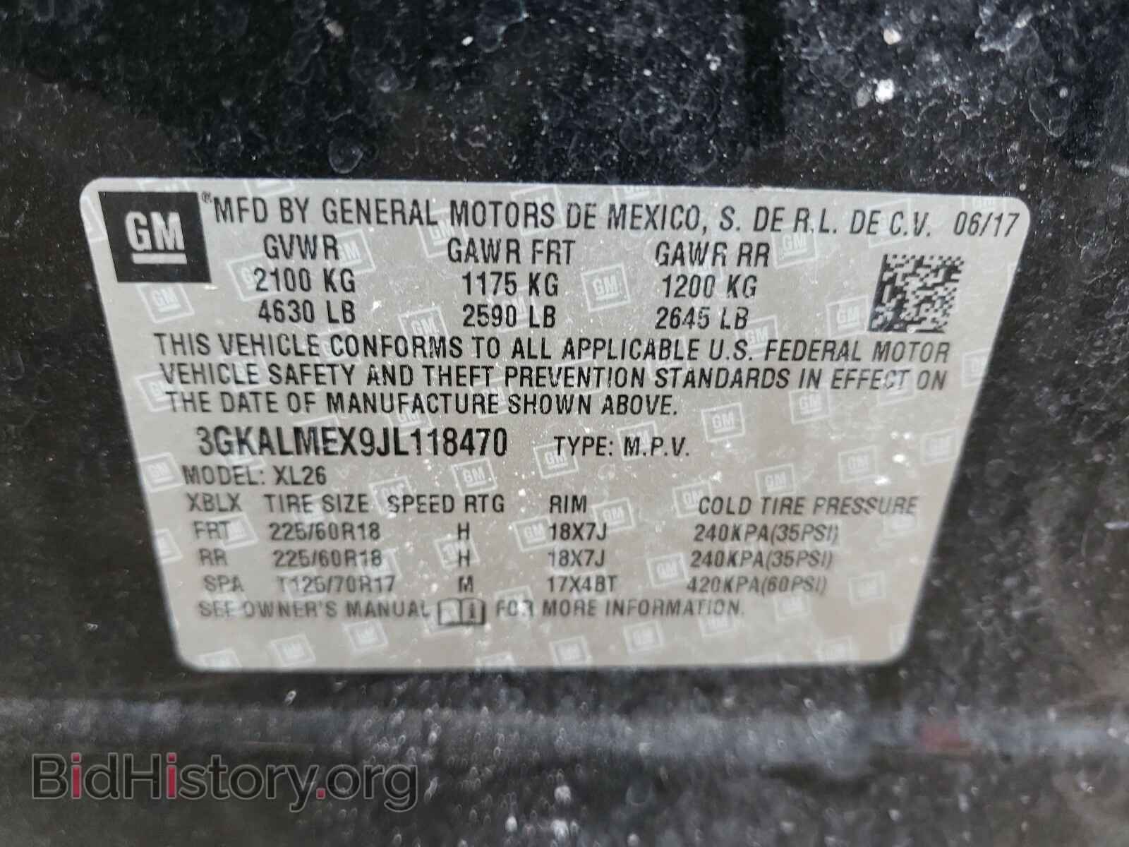 2018 GMC TERRAIN - VIN: 3GKALMEX9JL118470 - Фото 10