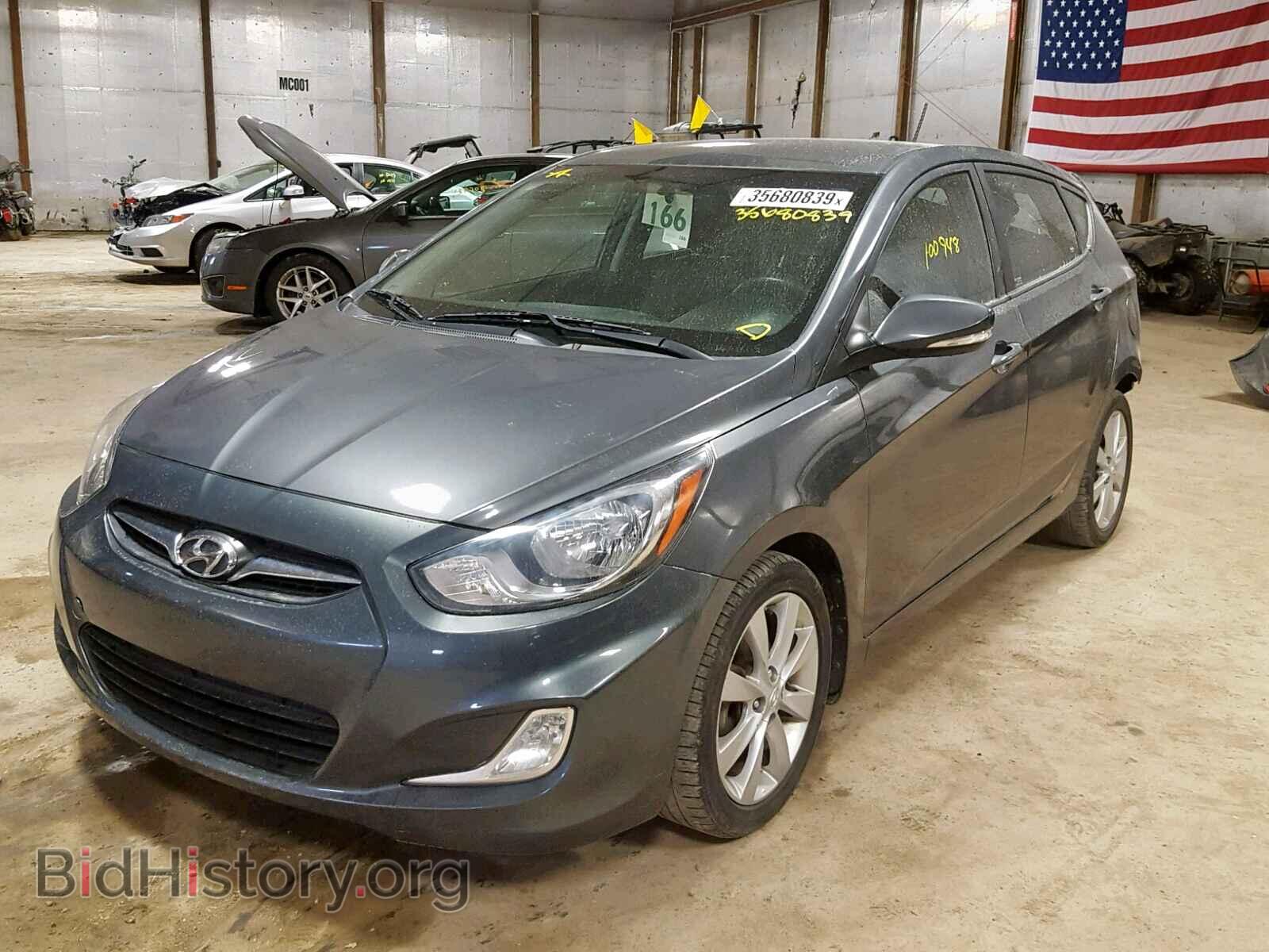 2013 HYUNDAI ACCENT - VIN: KMHCU5AE4DU092605 - Фото 2