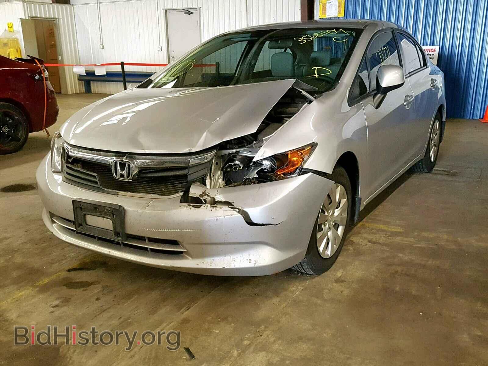 2012 HONDA CIVIC LX - VIN: 19XFB2F58CE331441 - Фото 2