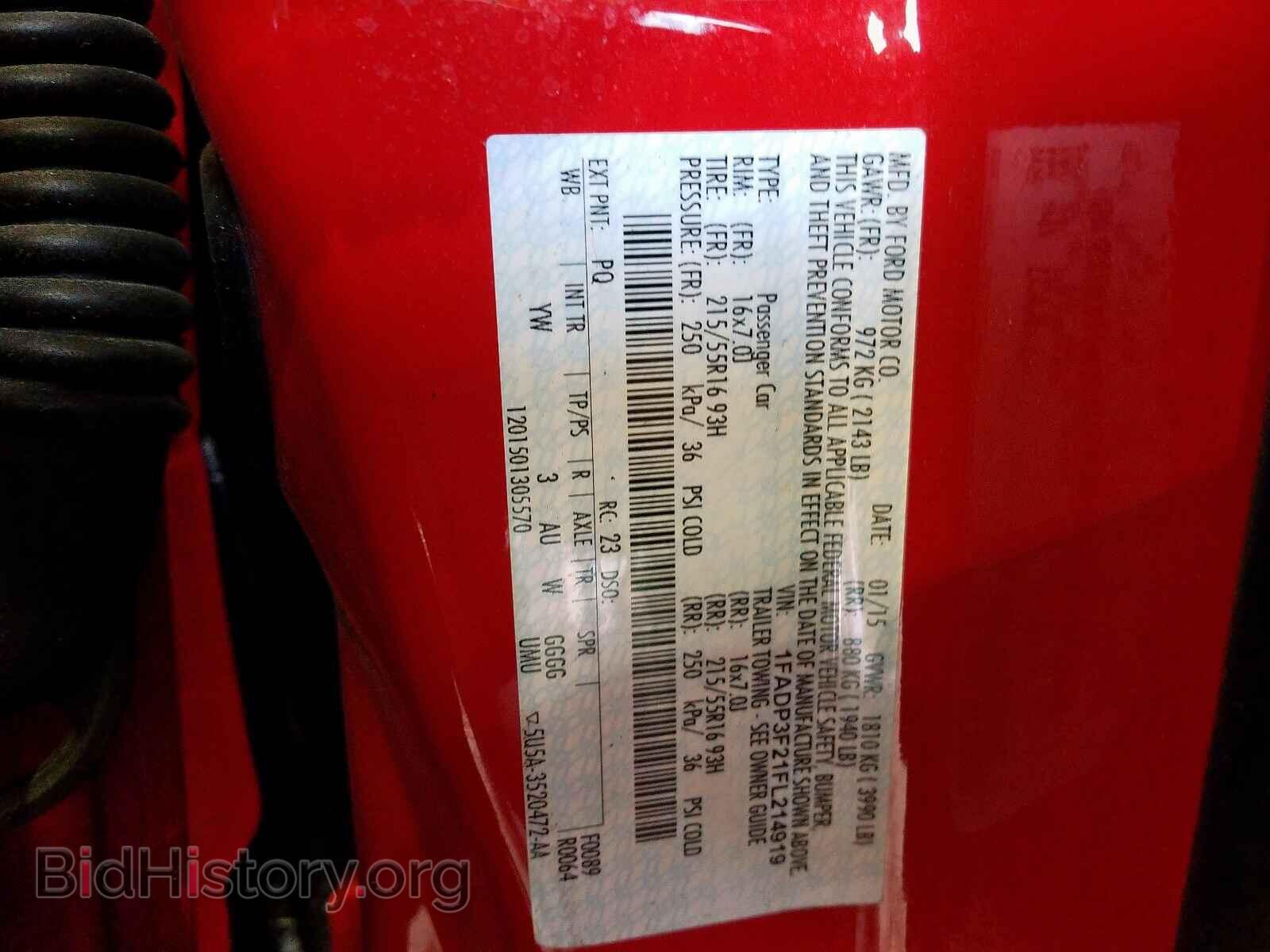 2015 FORD FOCUS - VIN: 1FADP3F21FL214919 - Photo 10
