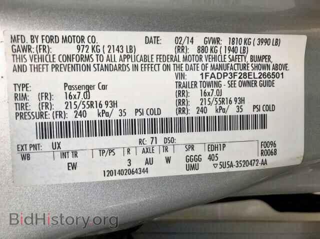 2014 FORD FOCUS - VIN: 1FADP3F28EL266501 - Photo 10