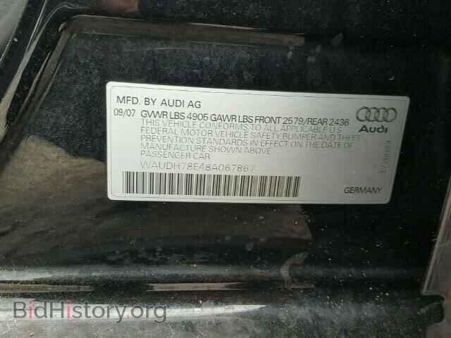 2008 AUDI A4 - VIN: WAUDH78E48A067867 - Фото 10