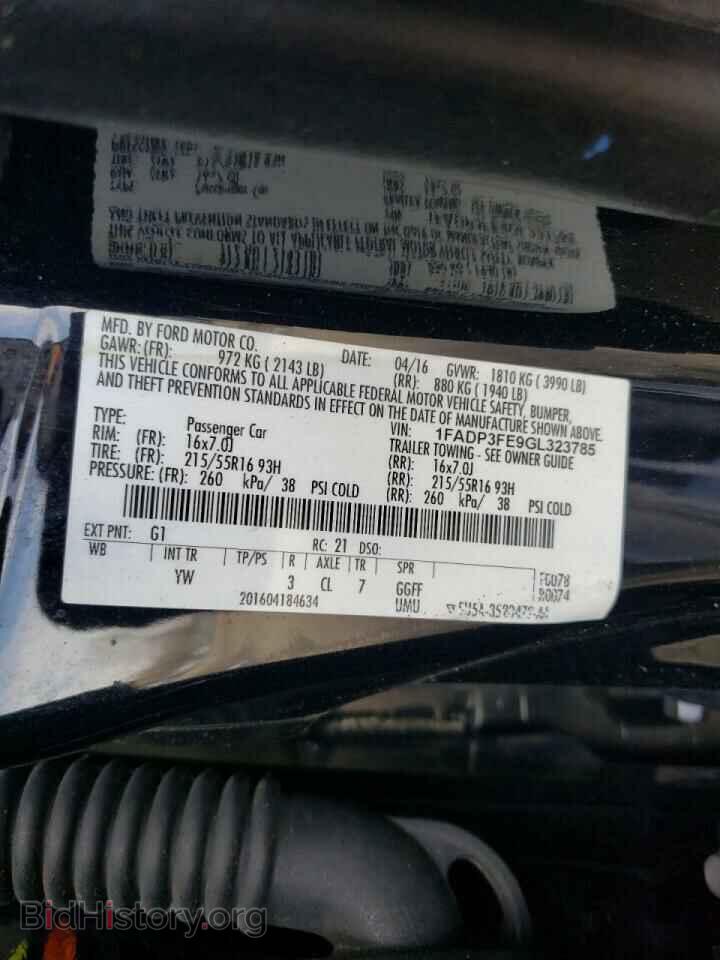 2016 FORD FOCUS - VIN: 1FADP3FE9GL323785 - Photo 10