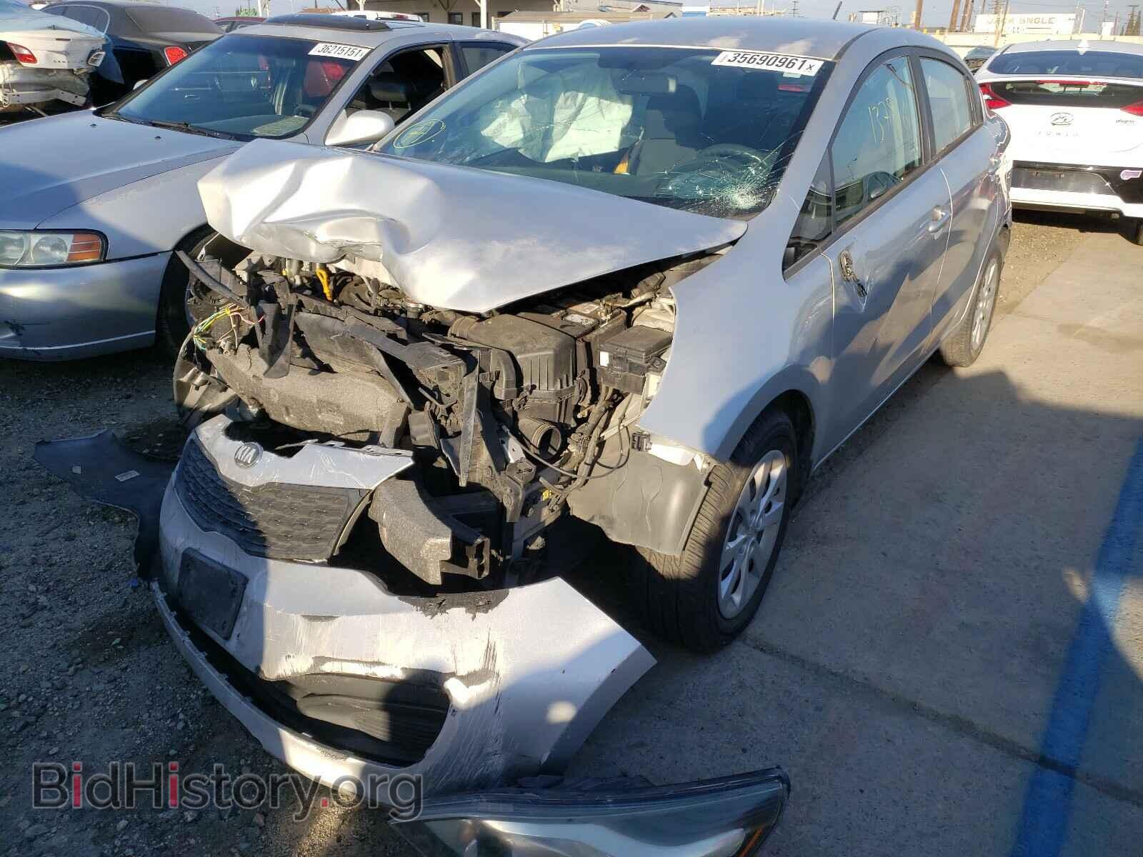 2014 KIA RIO - VIN: KNADM4A34E6365448 - Фото 2