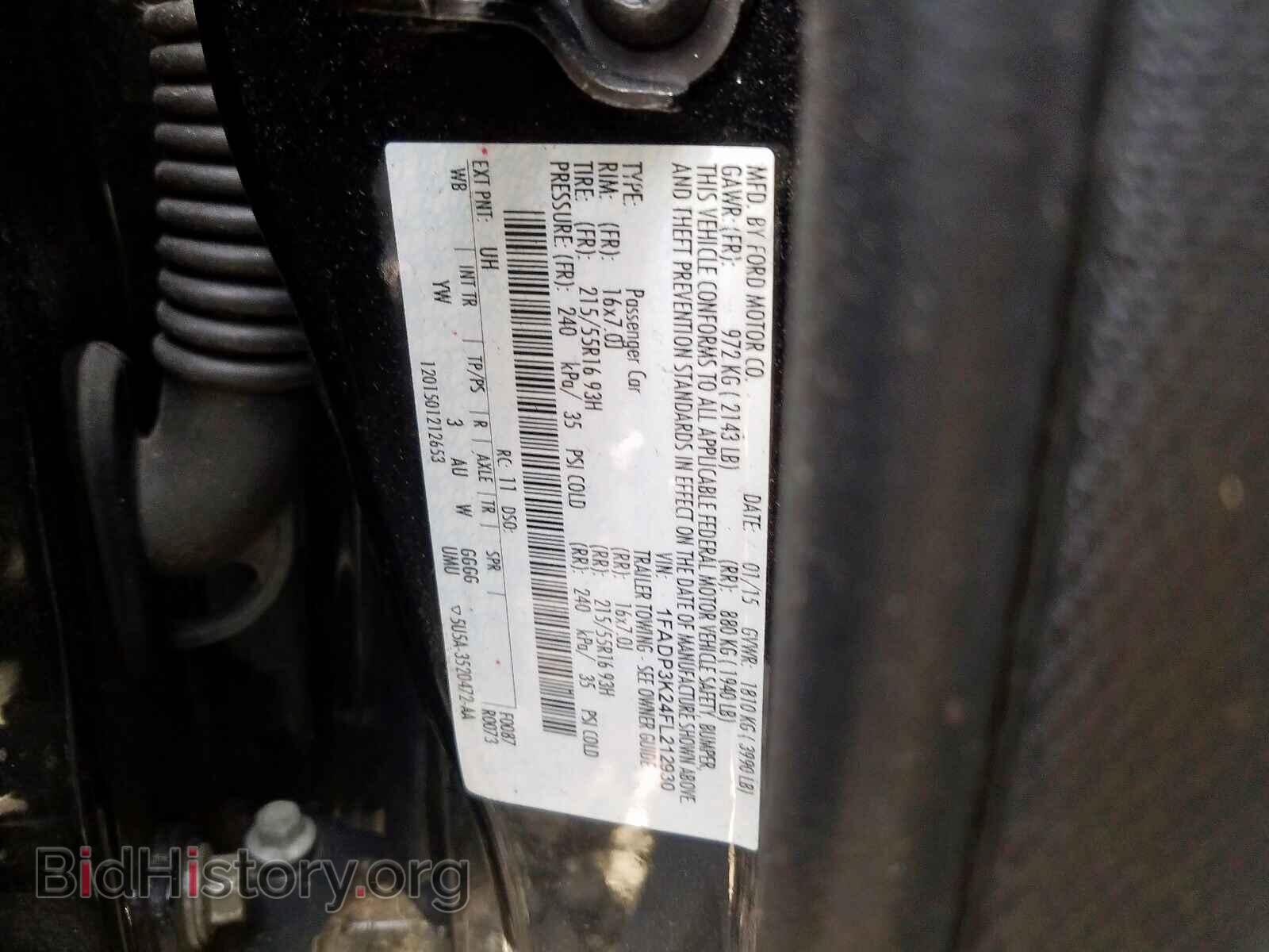 2015 FORD FOCUS - VIN: 1FADP3K24FL212930 - Фото 10