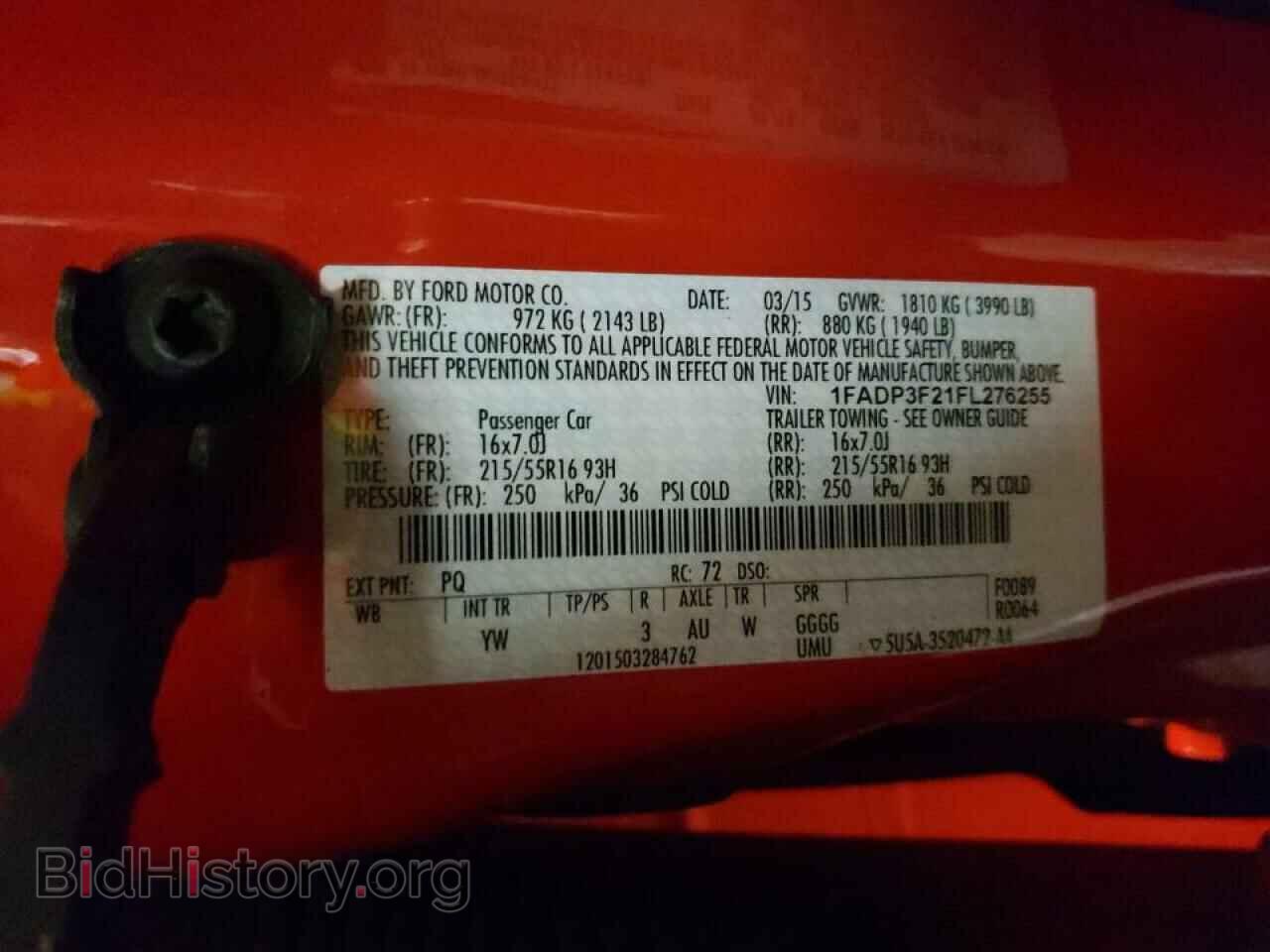 2015 FORD FOCUS - VIN: 1FADP3F21FL276255 - Фото 10