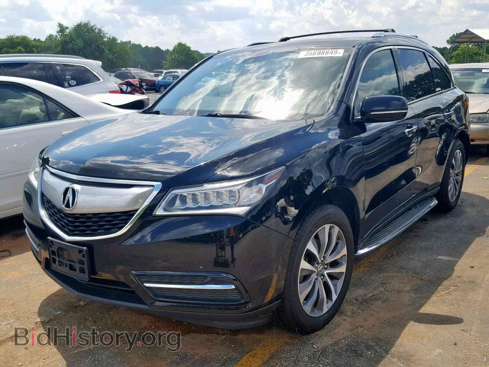 2014 ACURA MDX - VIN: 5FRYD4H65EB012448 - Фото 2