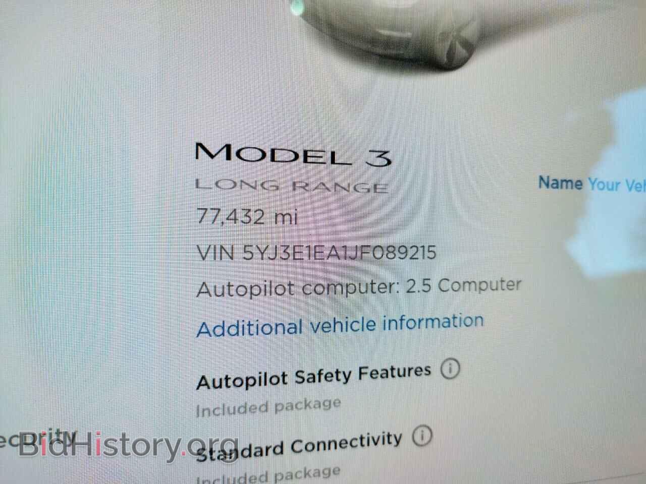 2018 TESLA MODEL 3 - VIN: 5YJ3E1EA1JF089215 - Фото 8