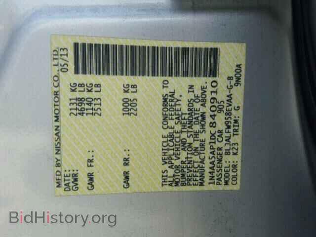 2013 NISSAN MAXIMA - VIN: 1N4AA5AP1DC840910 - Photo 10