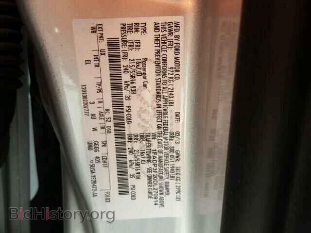 2013 FORD FOCUS - VIN: 1FADP3F20DL270914 - Фото 10