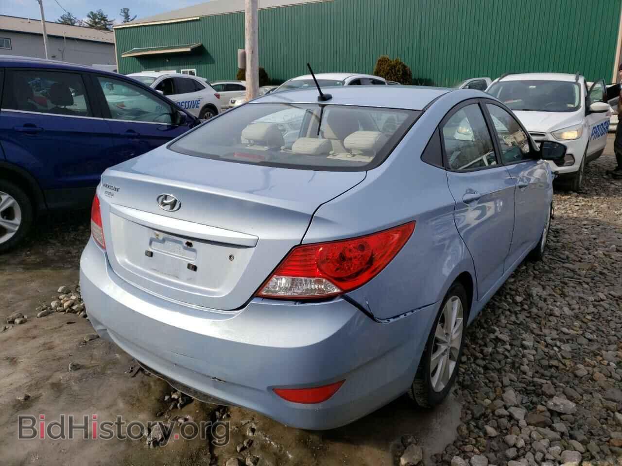 2012 HYUNDAI ACCENT - VIN: KMHCU4AE7CU115755 - Фото 4
