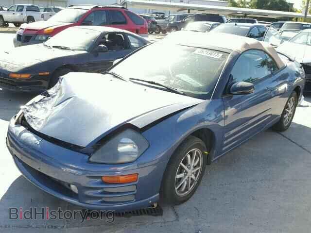 2002 MITSUBISHI ECLIPSE - VIN: 4A3AE45G62E058216 - Фото 2