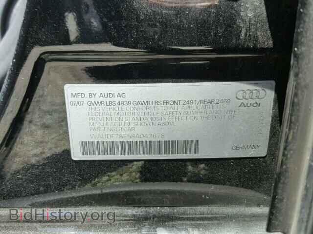 2008 AUDI A4 - VIN: WAUDF78E58A043678 - Photo 10