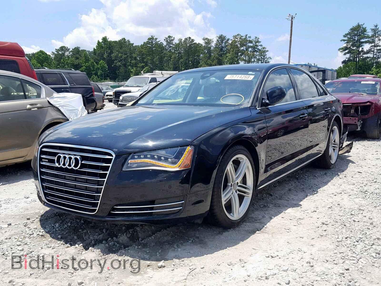 2013 AUDI A8 - VIN: WAUAGAFD9DN000830 - Фото 2