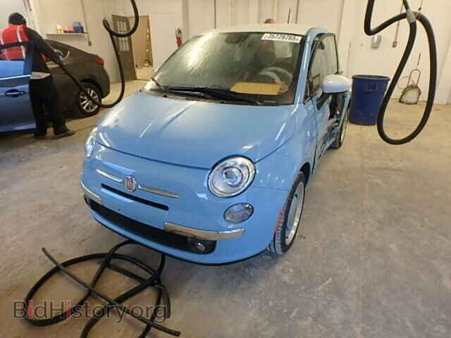 2015 FIAT 500 - VIN: 3C3CFFCR8FT558736 - Фото 2
