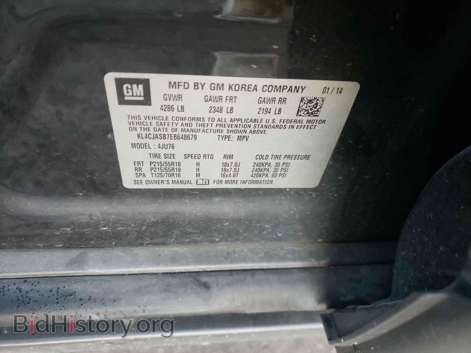 2014 BUICK ENCORE - VIN: KL4CJASB7EB648679 - Photo 10