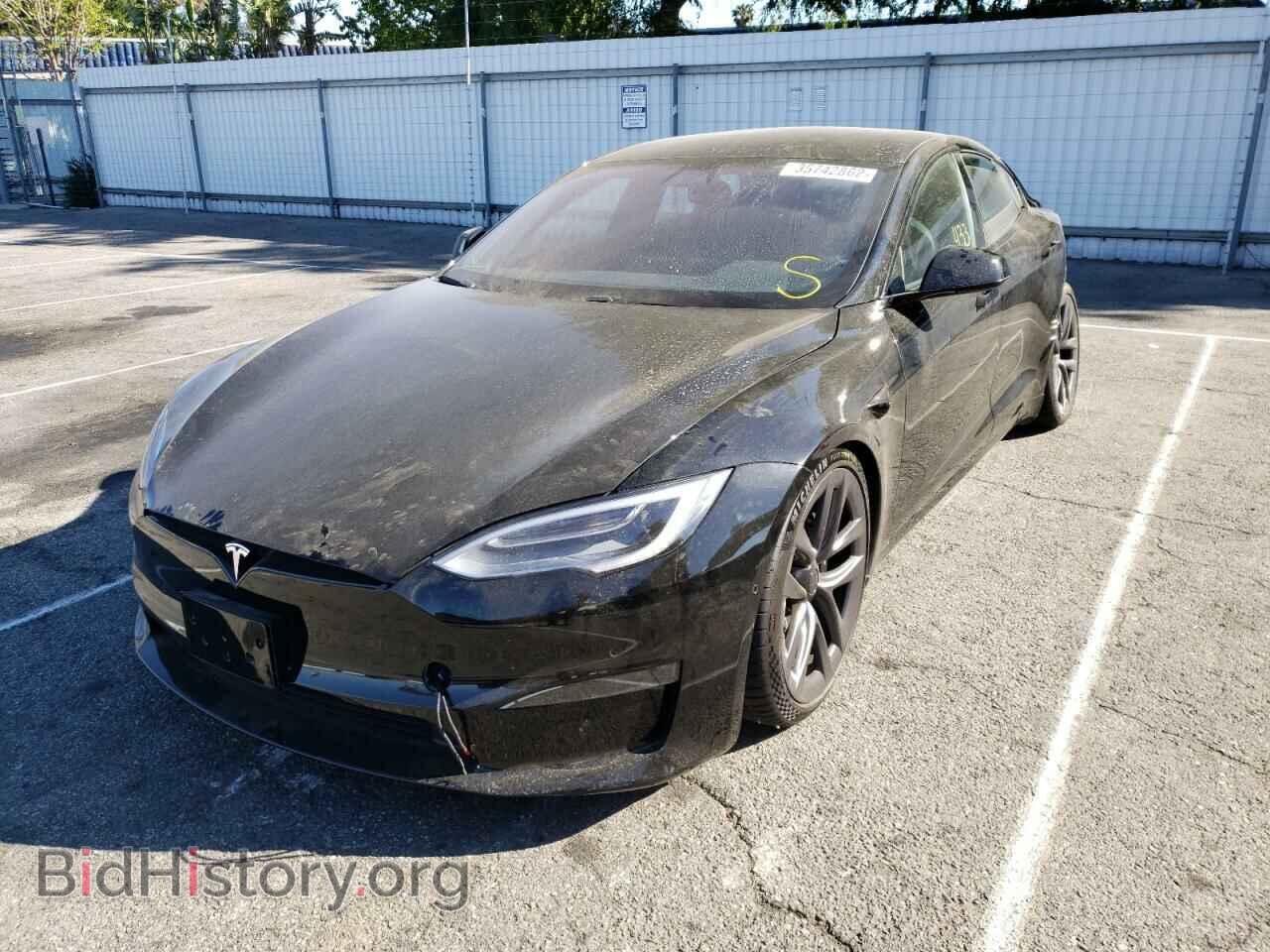 2021 TESLA MODEL S - VIN: 5YJSA1E61MF454418 - Фото 2