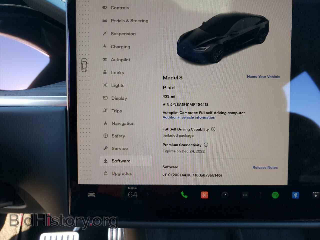 2021 TESLA MODEL S - VIN: 5YJSA1E61MF454418 - Фото 8
