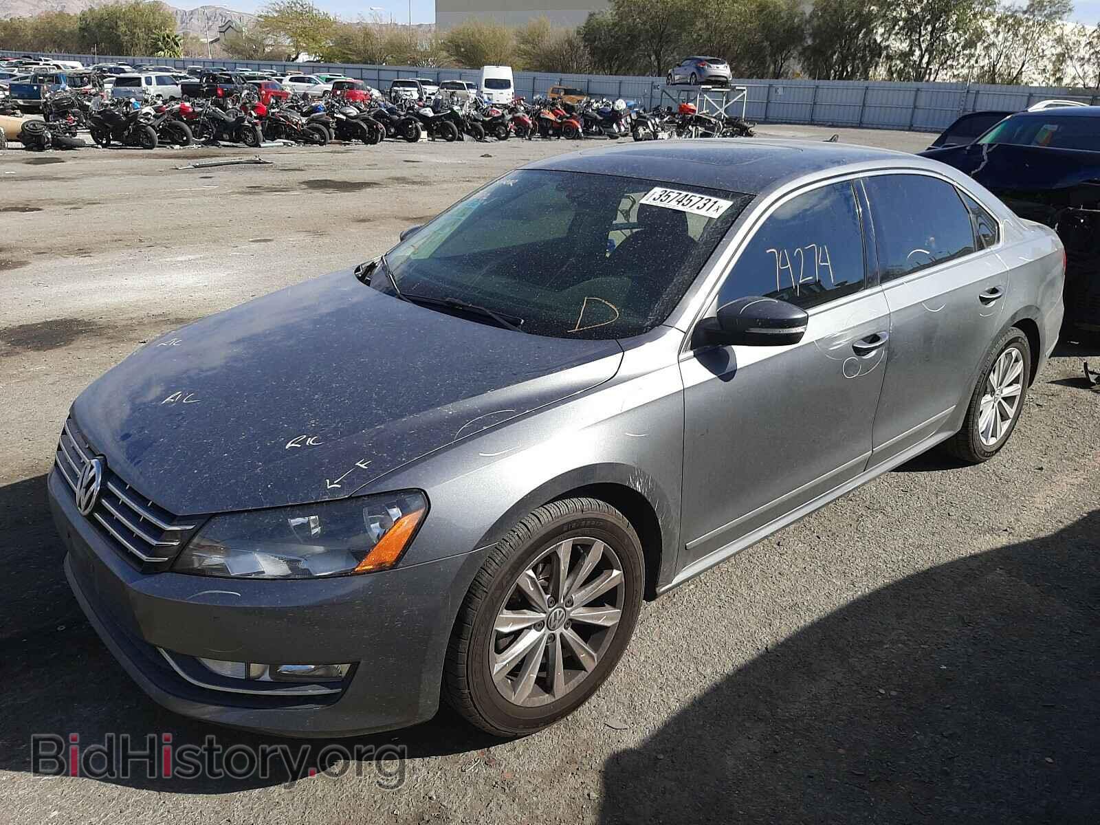 2013 VOLKSWAGEN PASSAT - VIN: 1VWCP7A35DC132828 - Фото 2