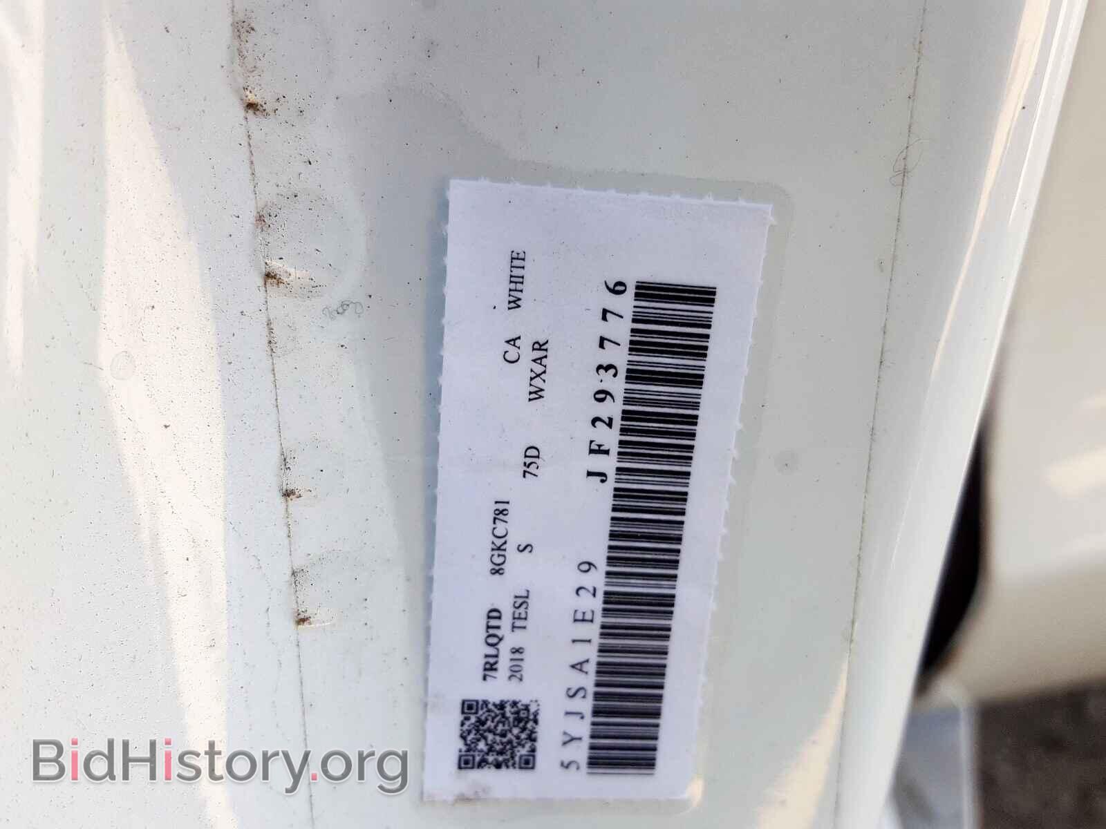 2018 TESLA MODEL S - VIN: 5YJSA1E29JF293776 - Photo 10
