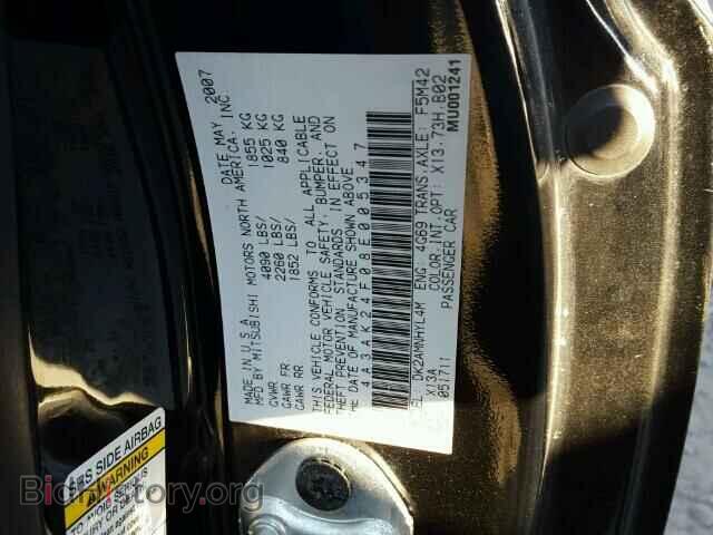 2008 MITSUBISHI ECLIPSE - VIN: 4A3AK24F08E005347 - Фото 10