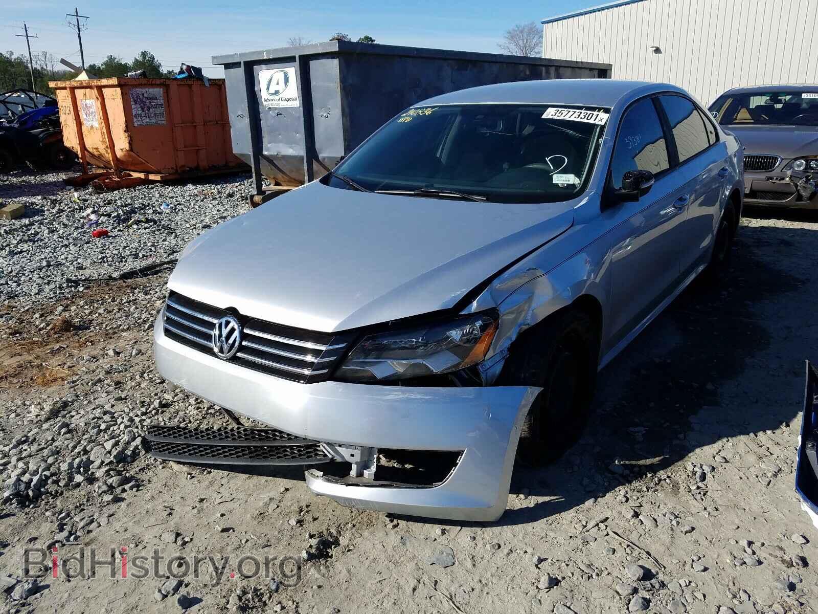 2014 VOLKSWAGEN PASSAT - VIN: 1VWAH7A33EC006800 - Фото 2