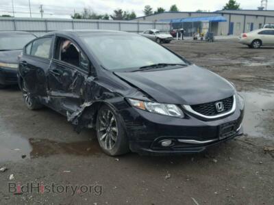 2014 Honda CIVIC Civic EXL, черный — VIN 19XFB2F94EE200058, Copart