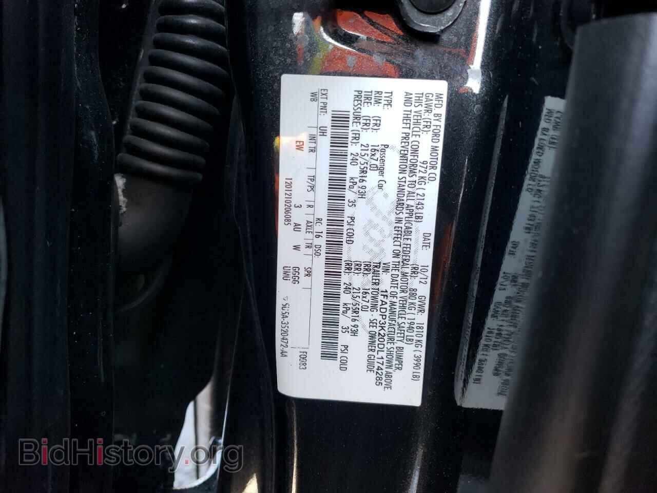 2013 FORD FOCUS - VIN: 1FADP3K20DL174285 - Фото 13