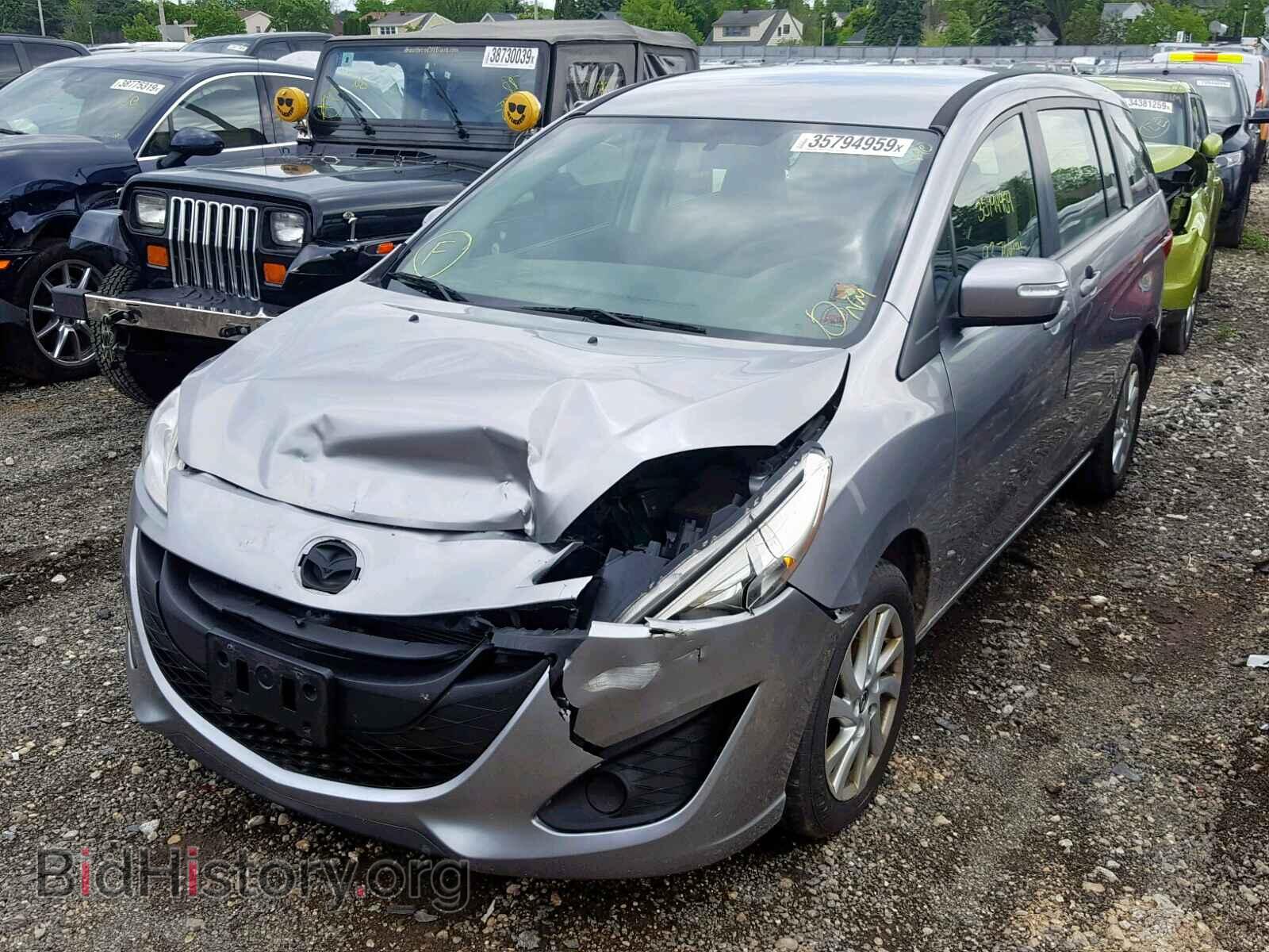 2014 MAZDA 5 - VIN: JM1CW2BL2E0166137 - Фото 2